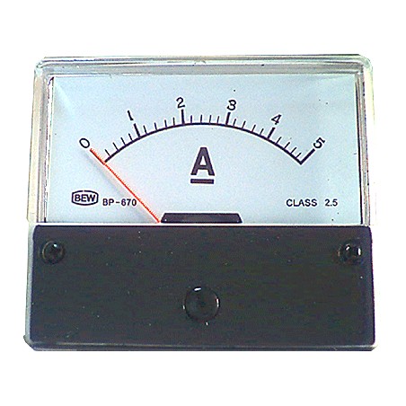 Amperemeter inbouw 5A DC
