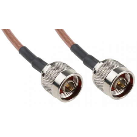 1 meter N male - N male cable RG142