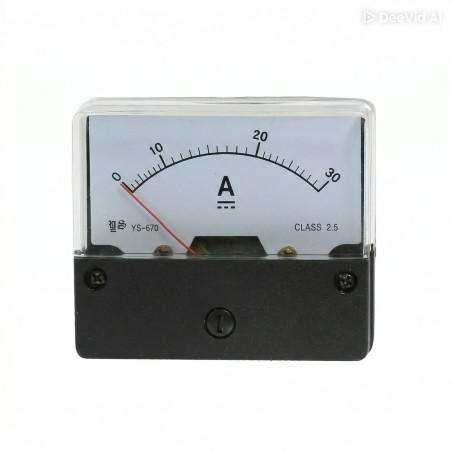 Amperemeter inbouw 30A DC met losse shunt