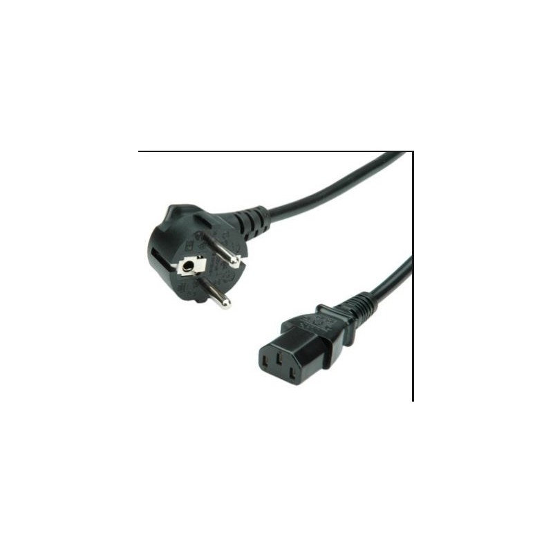 IEC power cord, 1.5 m, black